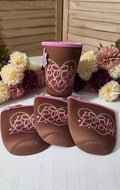 Book Lover Drink Sleeve: Large (22oz) Brown