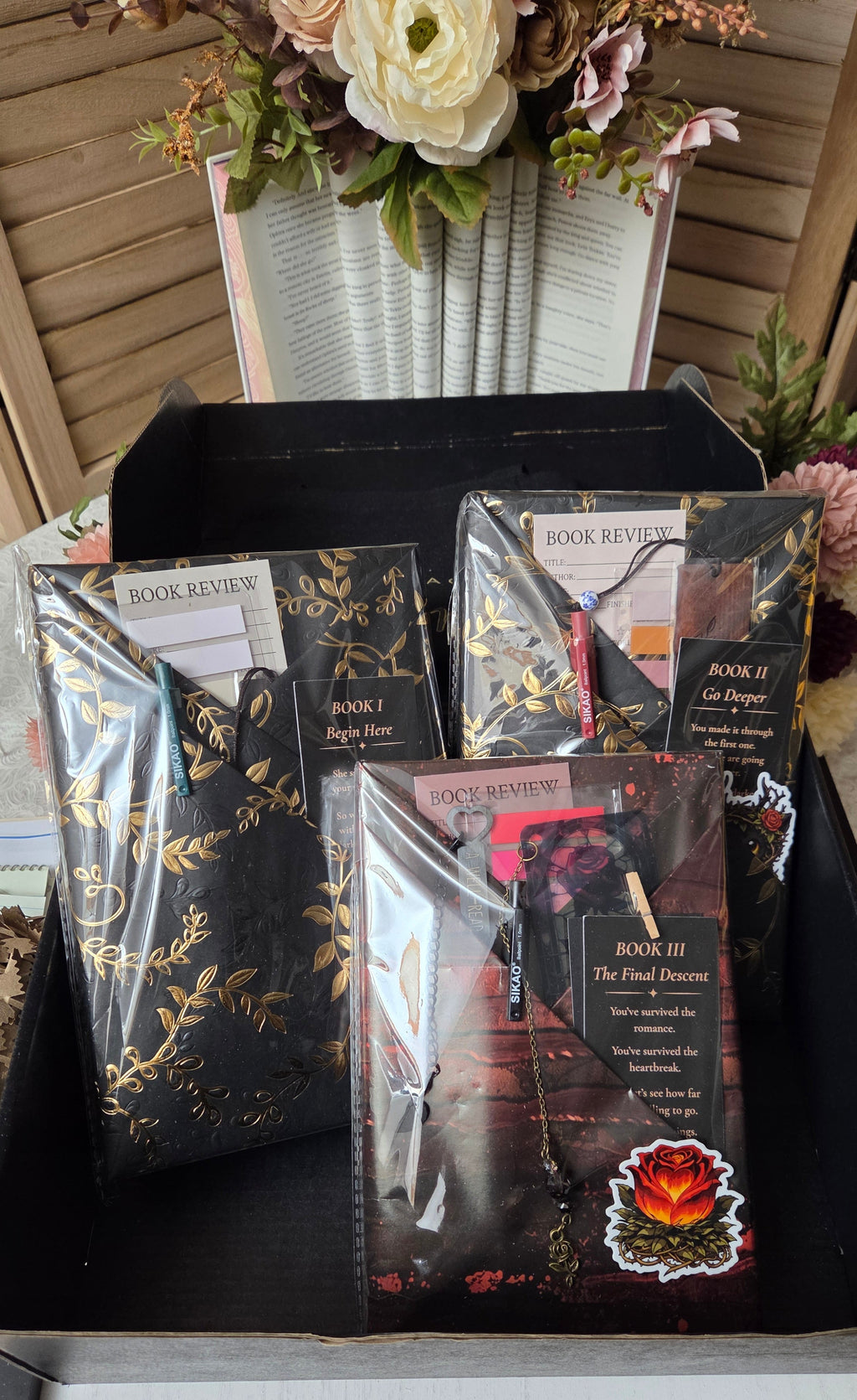 The Black Thorn & Ember Custom Book Box