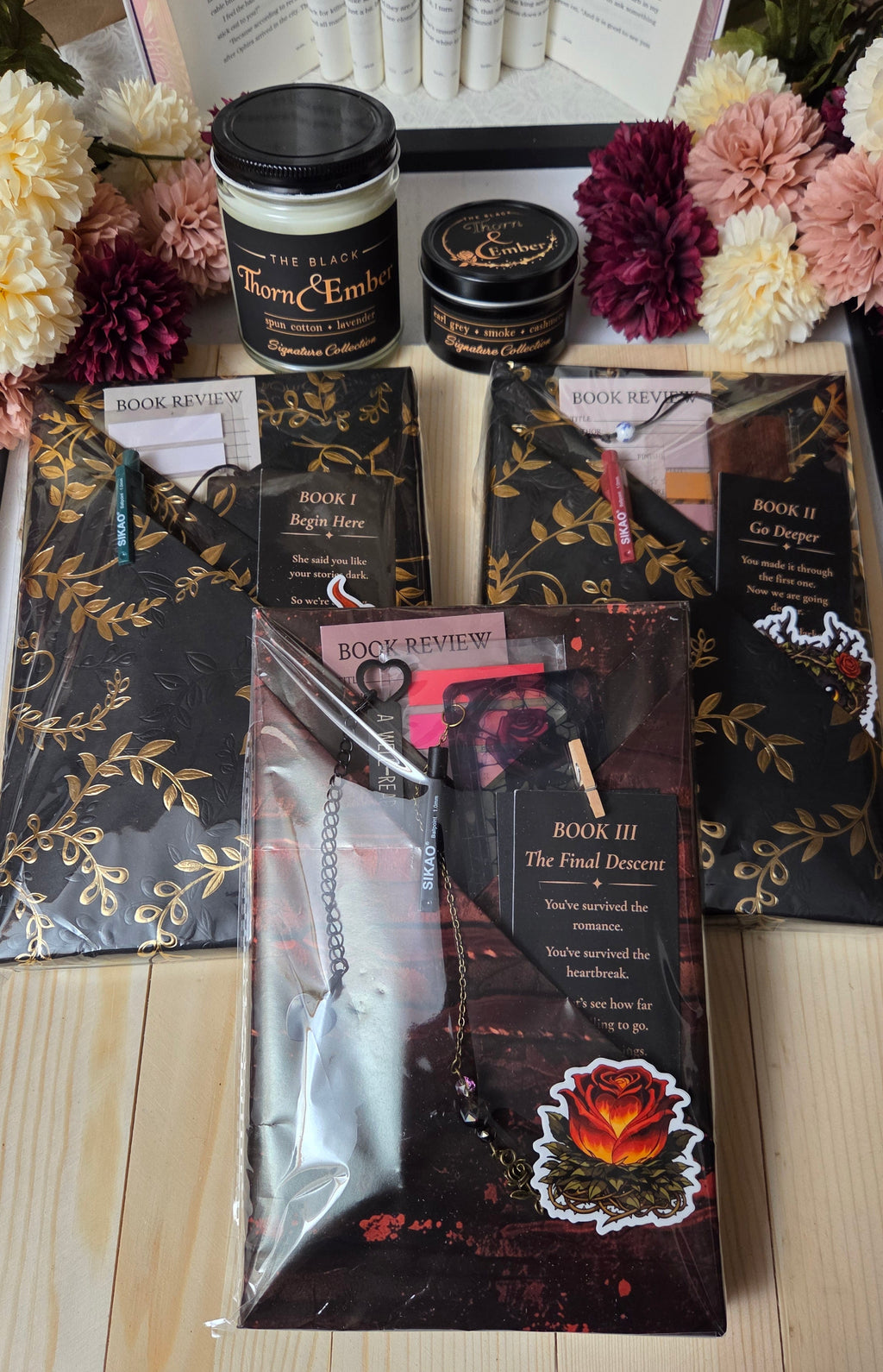 The Black Thorn & Ember Custom Book Box