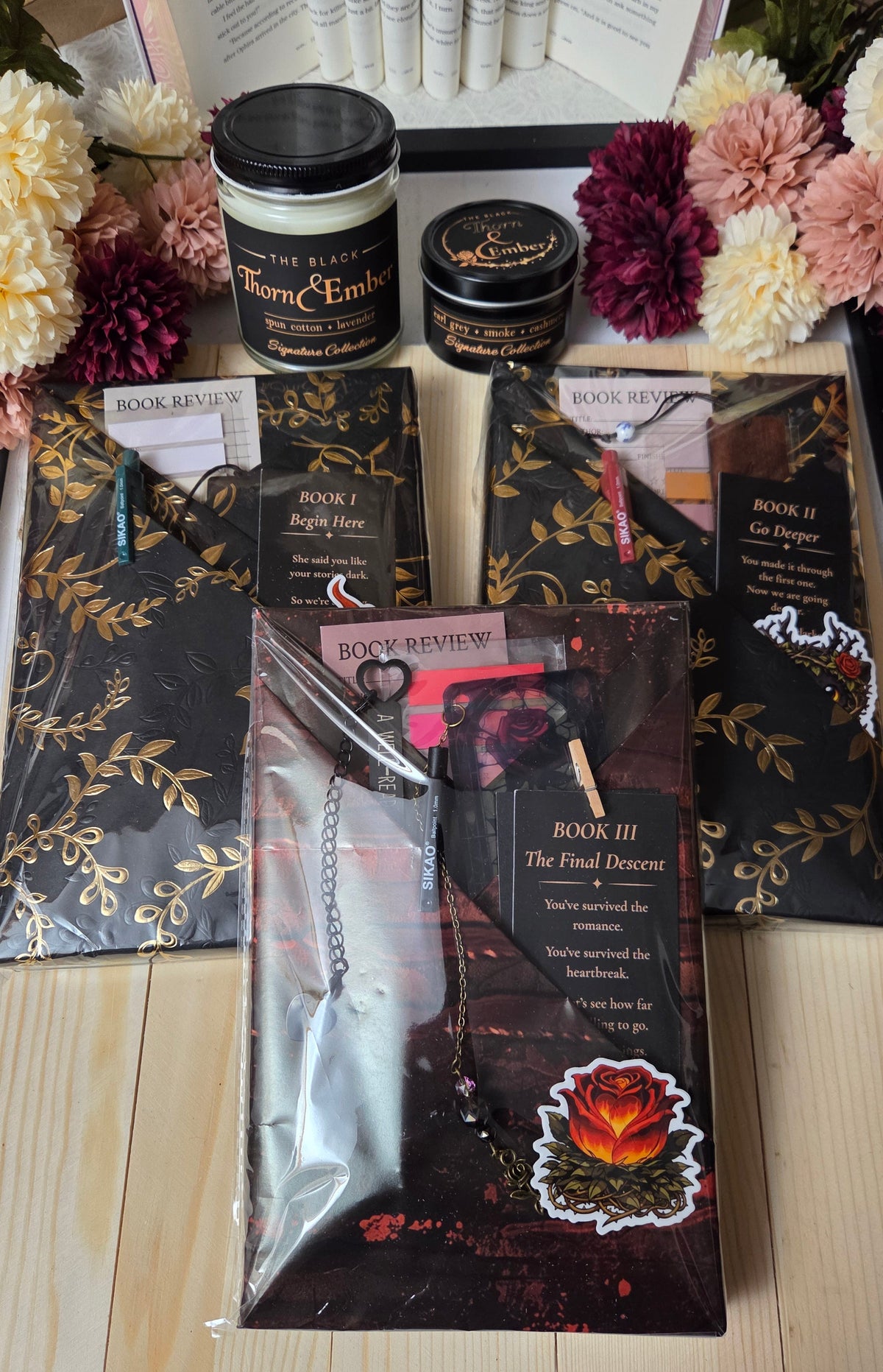 The Black Thorn & Ember Custom Book Box