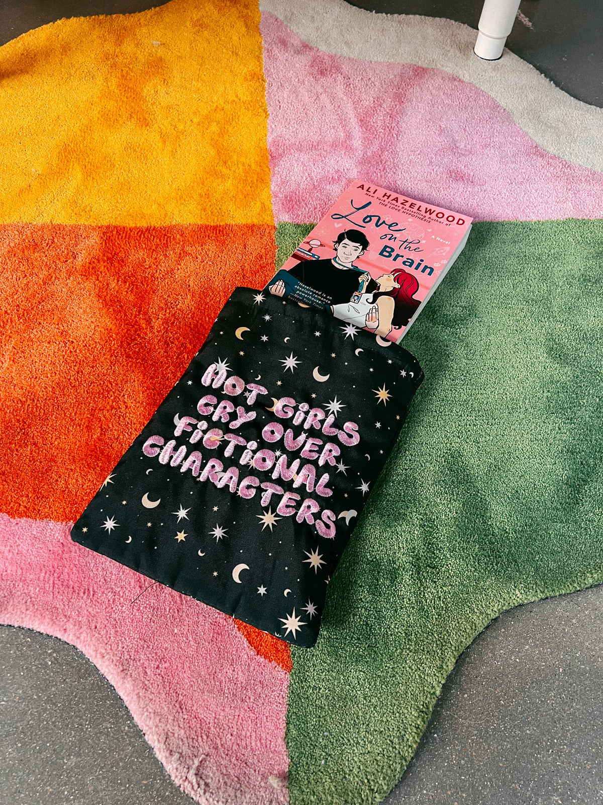 Hot Girls Cry Over Fictional Characters Book Sleeve