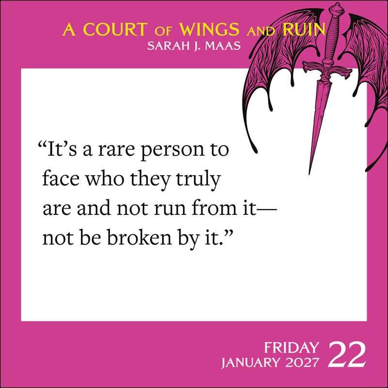 A Court of Thorns and Roses 2027 Day-to-Day Calendar : Sarah J.  Maas