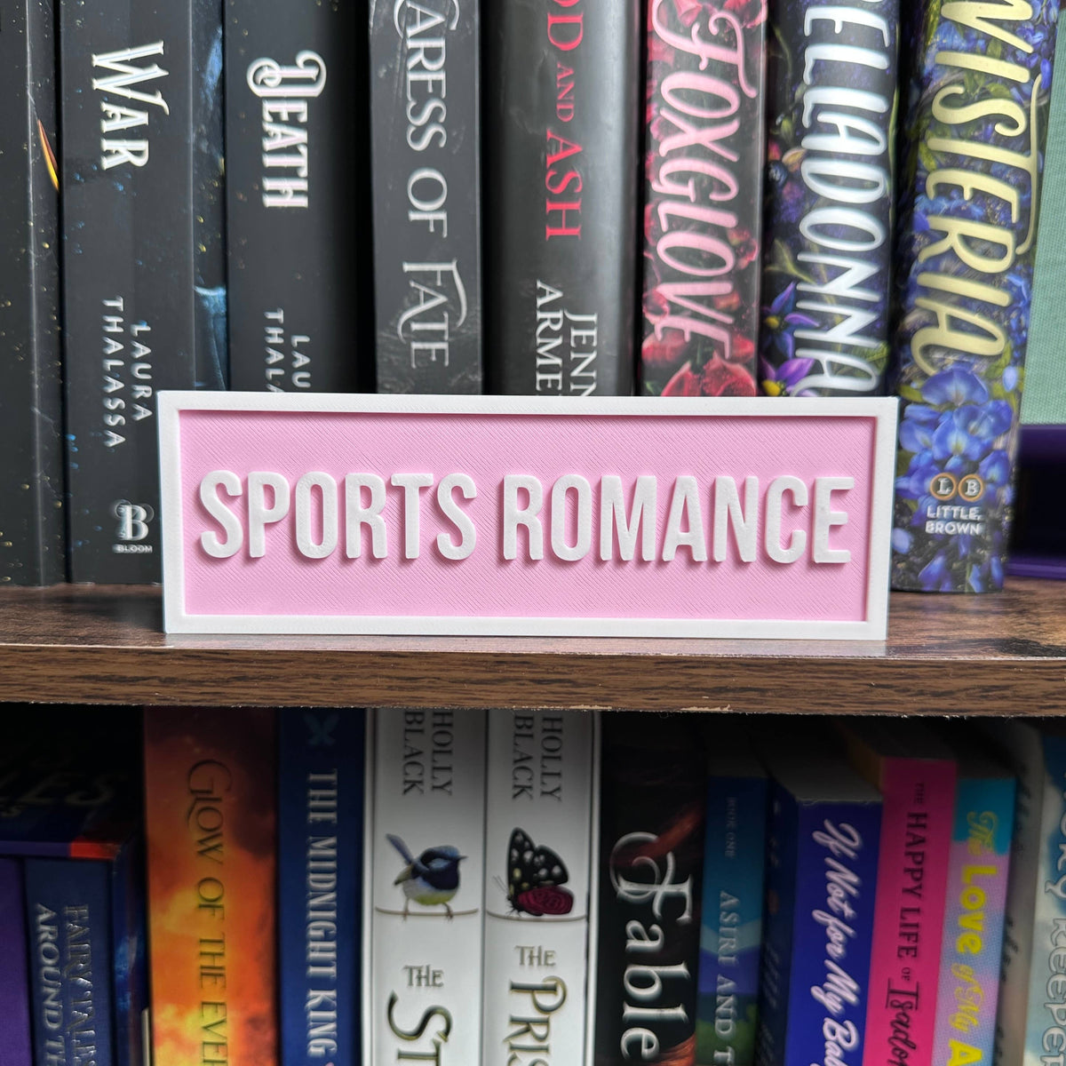 Sports Romance Sign | Bookshelf Decor
